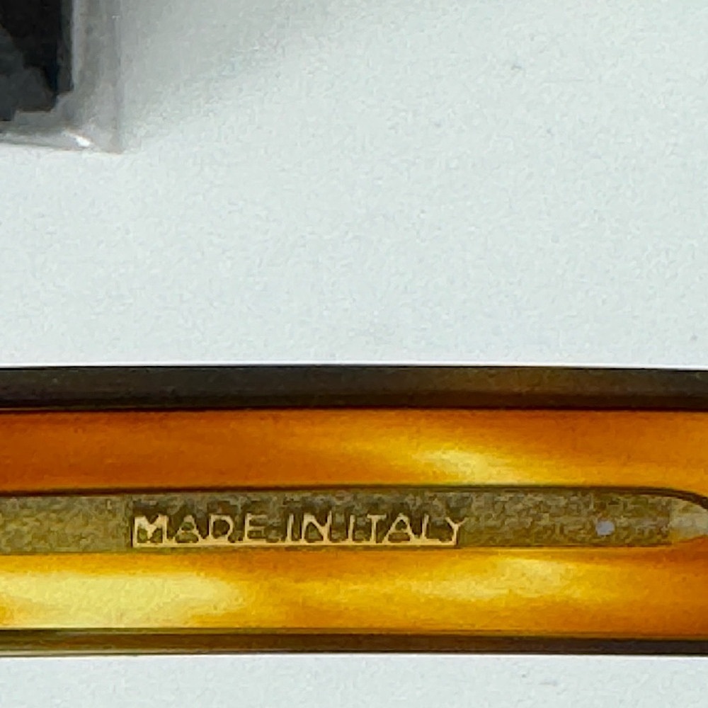 NEW Celine CL50011F 56 Amber Brown Havana Unisex Eyeglasses Authentic - Picture 4 of 6
